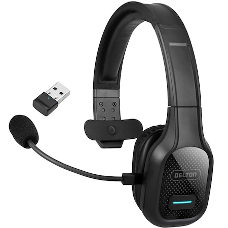 Delton 20X Wireless Computer Headset Bluetooth Headset with Auto-Pair USB with Mic, 30 Hours Talk time DBTHEAD20XBTDL